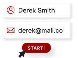 Name and email form