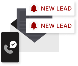 Receive leads to your inbox